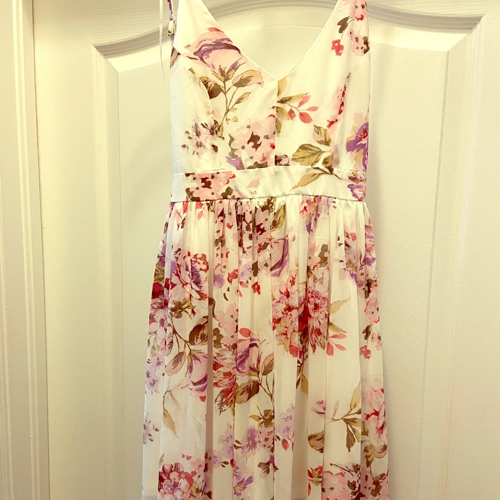 NWT Floral Chiffon Maxi Dress